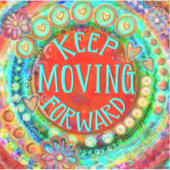 Sticker Continuez à aller de l'avant Colorful Fun Inspiriv (Devant)