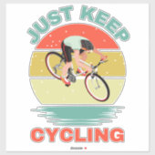 STICKER CONTINUEZ À FAIRE DU VÉLO (Feuille)