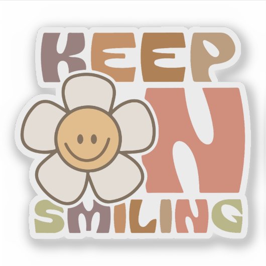 Sticker Continuez à sourire (Devant)