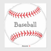 Sticker Contour Conception Baseball (Feuille)