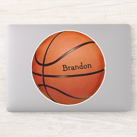 Sticker Contour Conception Basketball (Ordinateur)