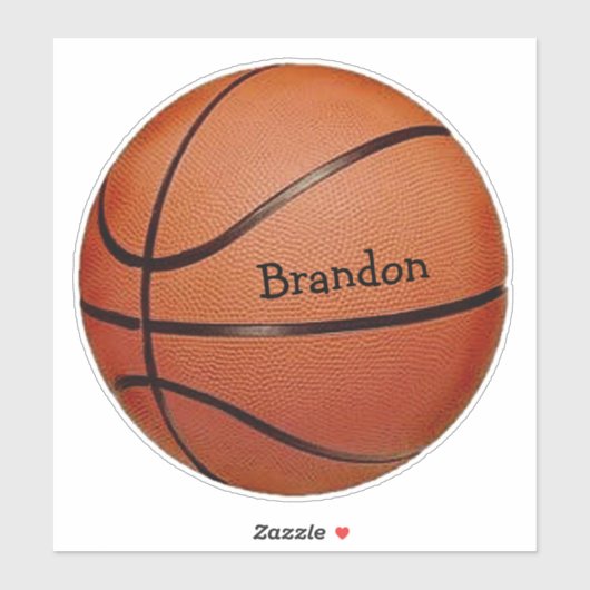 Sticker Contour Conception Basketball (Feuille)