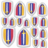 Sticker Contour des vétérans de guerre USARV Vietnam (Devant)