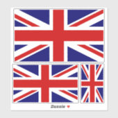 Sticker Contour du drapeau national du Royaume-Uni (Feuille)