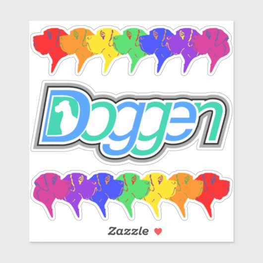 Sticker Contour Great Danes (Feuille)