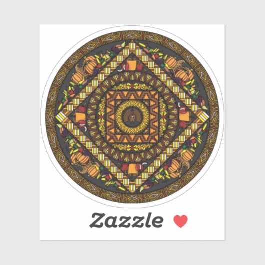 Sticker Contour Icons Thanksgiving (Feuille)