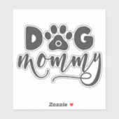 Sticker Contour pour maman chien (Feuille)