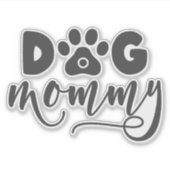 Sticker Contour pour maman chien (Devant)