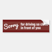 STICKER CONTRE LA TAILLE DE VOITURE (Devant)