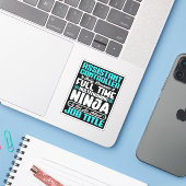 Sticker Contrôleur adjoint - Compétences de titre du trava (Ordinateur portable avec iPhone)