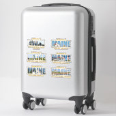 Sticker Conture du phare de Six Maine (Sur valise)