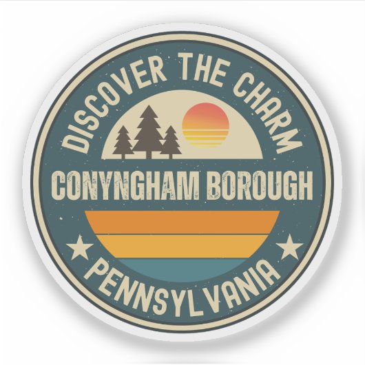 Sticker Conyngham borough, Pennsylvanie (Devant)