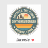 Sticker Conyngham, Pennsylvanie (Feuille)