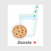 Sticker Cookie au lait et au chocolat (Feuille)