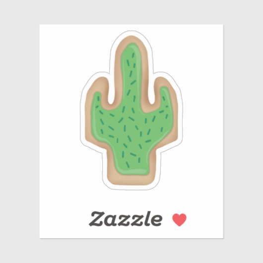 Sticker cookie Cactus (Feuille)