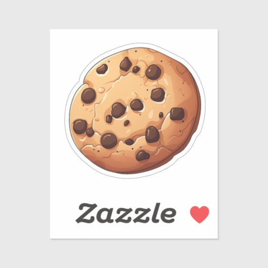Sticker Cookie de dessin animé (Feuille)