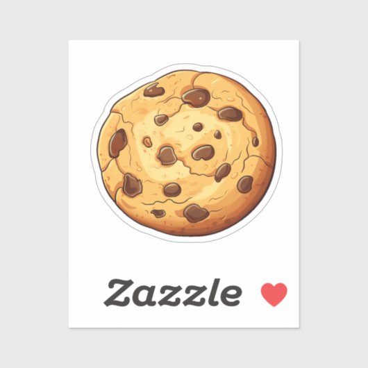 Sticker Cookie de dessin animé (Feuille)