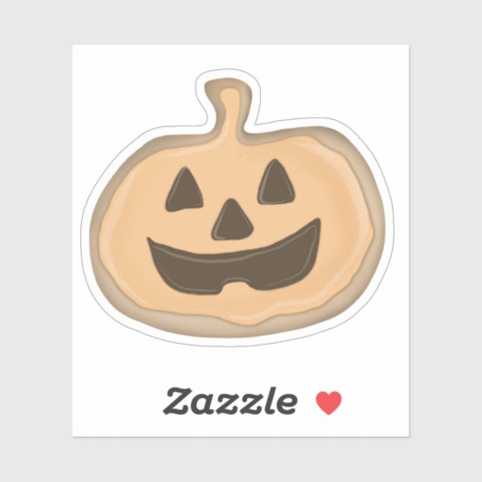 Sticker cookie Jack o’lantern (Feuille)