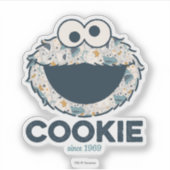 Sticker Cookie Monster | Cookie depuis 1969 (Devant)