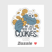 Sticker Cookie Monster | Me Just Here pour les cookies (Feuille)