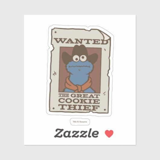 Sticker Cookie Monster | Poster Recherché (Feuille)