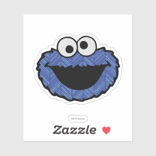 Sticker Cookie Monster | Retour arrière des années 80 (Feuille)
