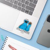 Sticker Cookie Monster | Toujours frais (Ordinateur portable avec iPhone)