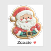 Sticker Cookie Père Noël gelé (Feuille)