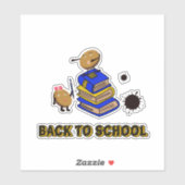 Sticker Cookies avec livres (Feuille)
