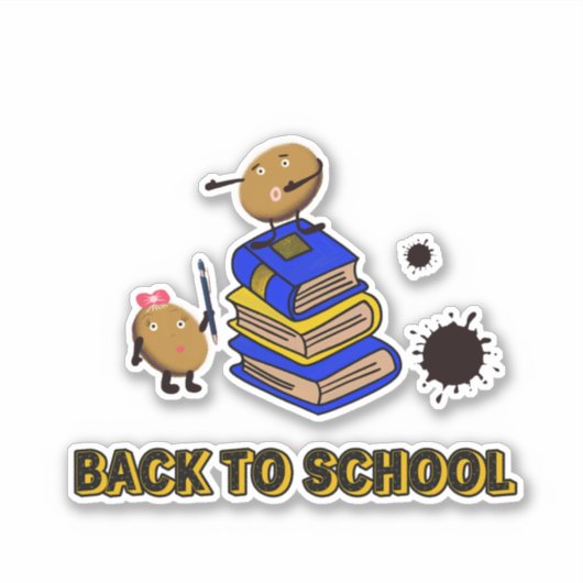 Sticker Cookies avec livres (Devant)