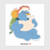 Sticker Cookies Monster Lire Une Carte (Feuille)
