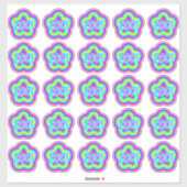 Sticker Cool amusant Coloré enseignant Récompense Commenta (Feuille)