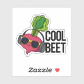 Sticker Cool Beet Funny Veggie Pun (Feuille)