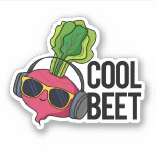 Sticker Cool Beet Funny Veggie Pun
