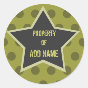 Sticker cool Boy "Propriété de" Camp