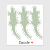 Sticker Cool Camo Alligators - coupe personnalisée transpa (Feuille)