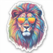 Sticker Cool Cat Lion étanche (Devant)
