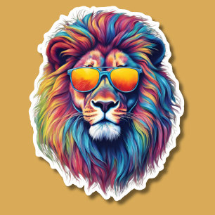 Sticker Cool Cat Lion étanche