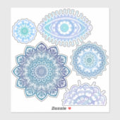 Sticker Cool couleur Megaflora Design Mandala (Feuille)