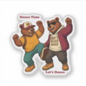 Sticker Cool Dancing Bears (Devant)