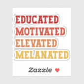 Sticker Cool de l'enseignant diplômé, motivé et élevé (Feuille)