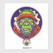 Sticker Cool de skateboard Spirit Gorilla (Feuille)