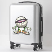 Sticker Cool de volley-ball (Sur valise)