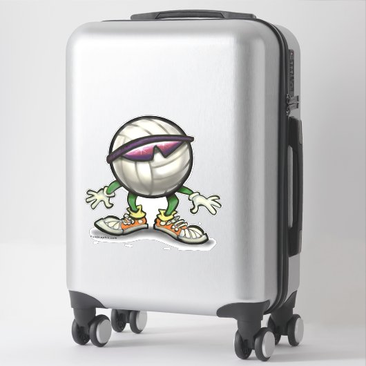 Sticker Cool de volley-ball (Sur valise)