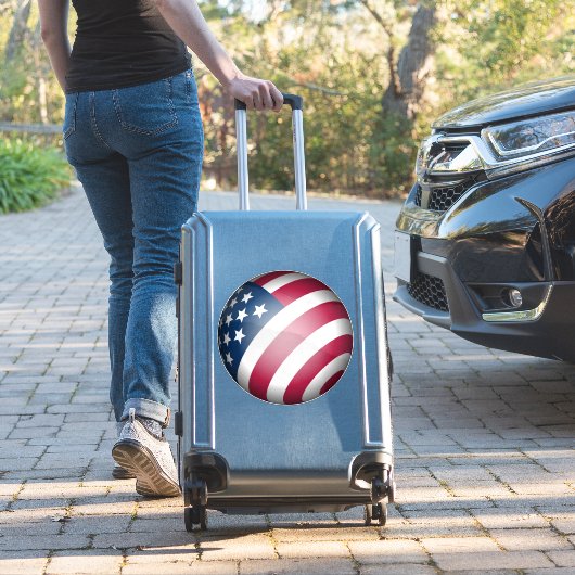 Sticker Cool du drapeau des États-Unis d'Amérique (Valise Insitu)