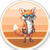 Sticker cool fox (Recto)