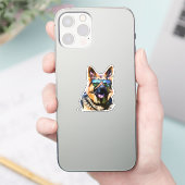 Sticker cool german shepherd (Téléphone)