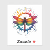 Sticker Cool Graphic Tie Dye Lunettes de soleil Dragonfly  (Feuille)