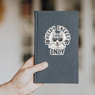 Sticker Cool Husky Dog Energy