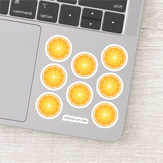 Sticker Cool Juicy Orange tranches de fruits motif (Détail)